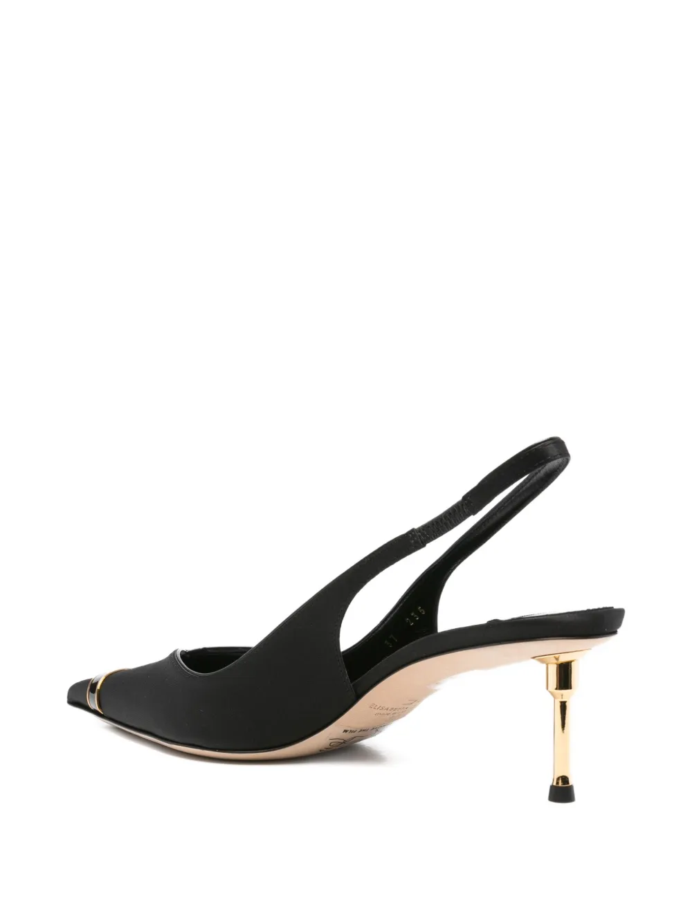 Туфли с заостренным носком Elisabetta Franchi, черный — фото 3