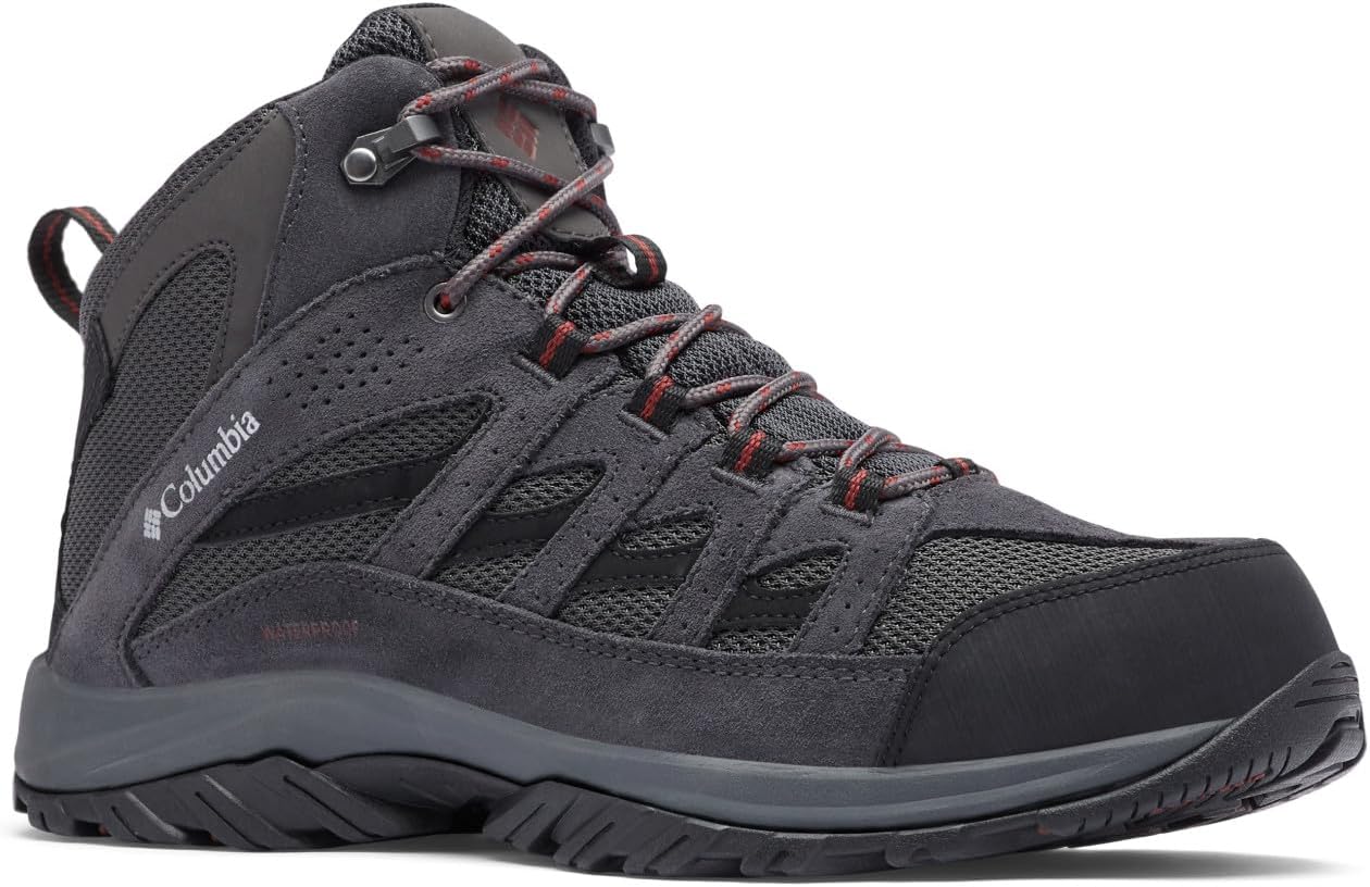 

Columbia мужские треккинговые ботинки Crestwood Mid Waterproof, Dark Grey/Deep Rust