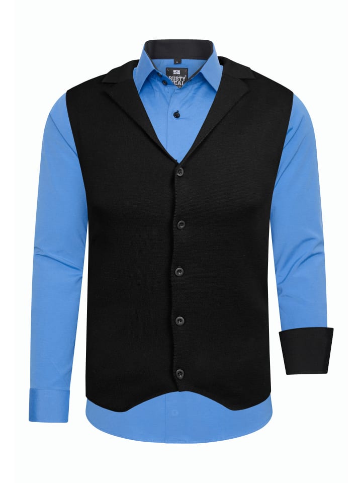 

Rusty Neal Комплект из рубашки и жилета (2 шт.) синего цвета