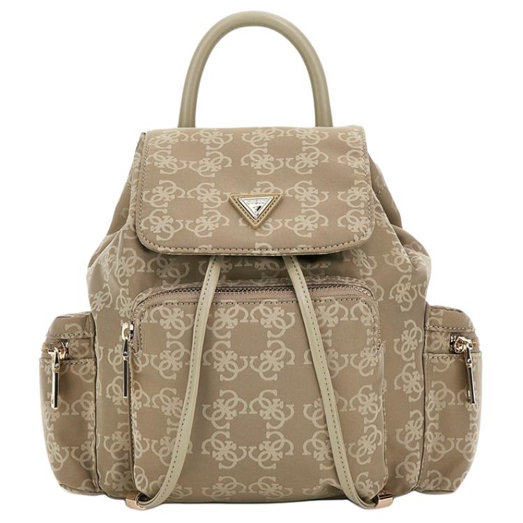 

GUESS Большая тканевая сумка для женщин бежево-коричневого цвета, Beige Brown