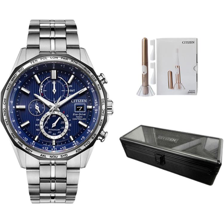 

CITIZEN Часы Airborne Eagle Series Solar Quartz Movement Titanium Strap Watch Men's Watch Blue Dial
