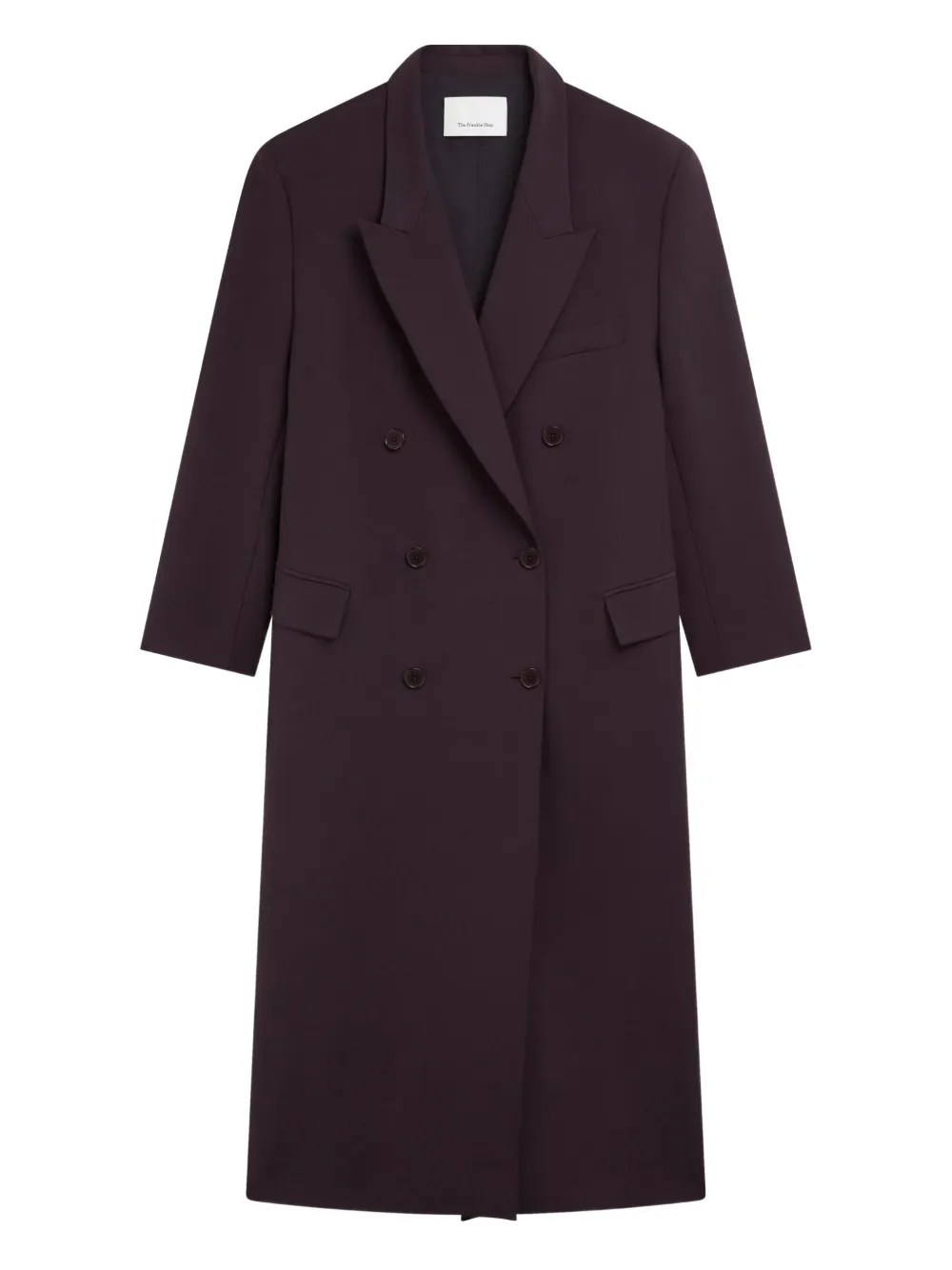 

Двубортное длинное пальто Jane The Frankie Shop, фиолетовый