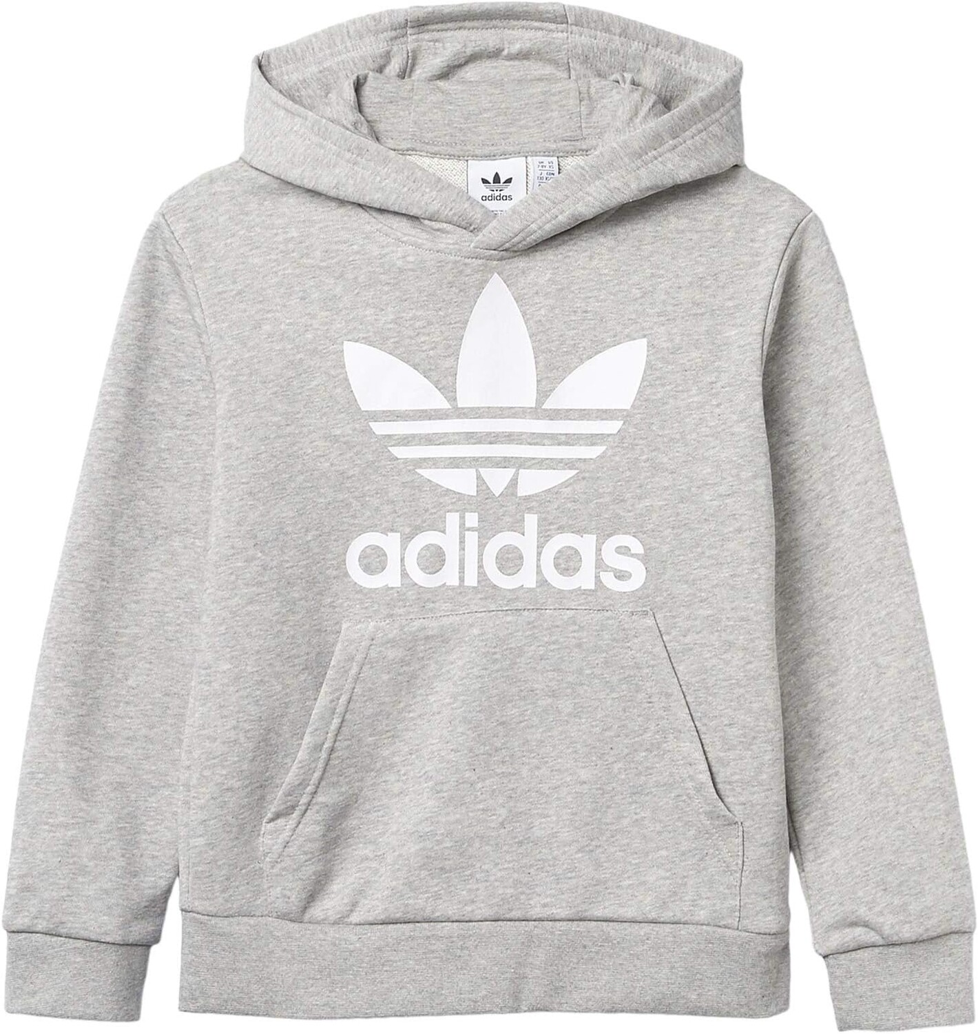 

Худи Adidas Trefoil Hoodie, цвет Medium Grey Heather/White
