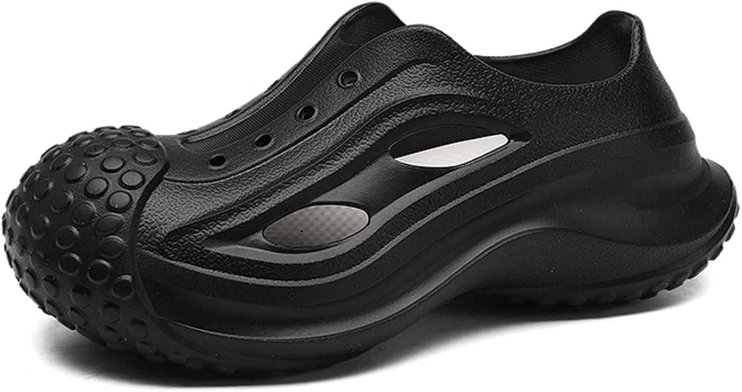 

Унисекс сандалии для моды, садовые сабо с обувью, съемная стелька, поддержка свода стопы, спортивные сандалии, обувь без шнурков, пляжные тапочки Vtiao, черный