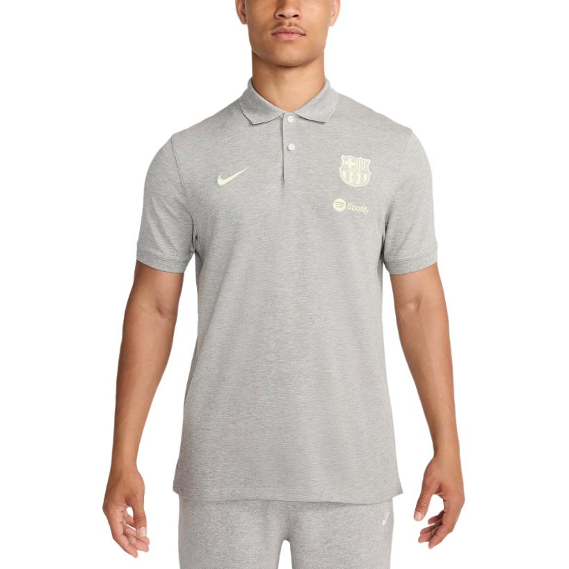 

Nike Мужская поло-рубашка Dri Fit FW24 FC Barcelona, темно-серая, Серый, Nike Мужская поло-рубашка Dri Fit FW24 FC Barcelona, темно-серая