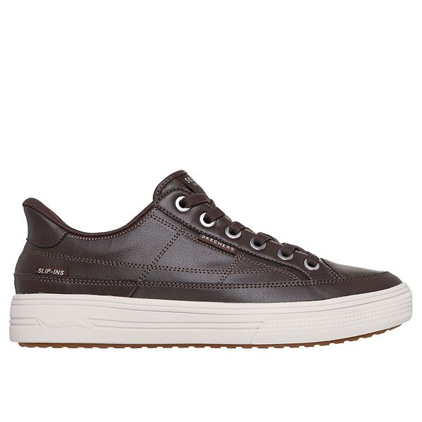 Мужские туфли Hands free slip-ins street arch fit arcade catch ya there Skechers, Chocolate — фото 2
