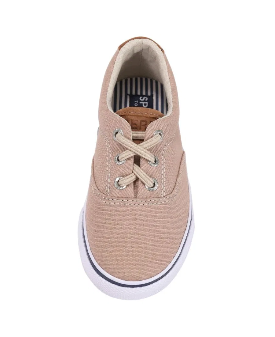 Детские кеды Striper II CVO из парусины Sperry, коричневый — фото 4