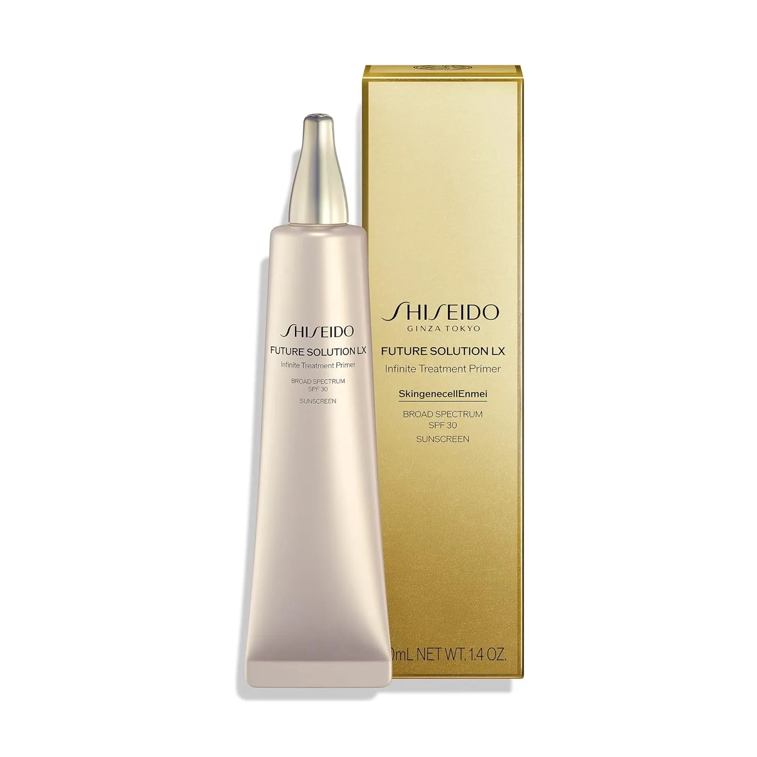 Праймер Shiseido Future Solution LX Infinite Treatment Primer SPF 30 - разглаживает поры, контролирует жирность и выравнивает тон кожи - увлажнение на 8 часов - некомедогенный. — фото 2