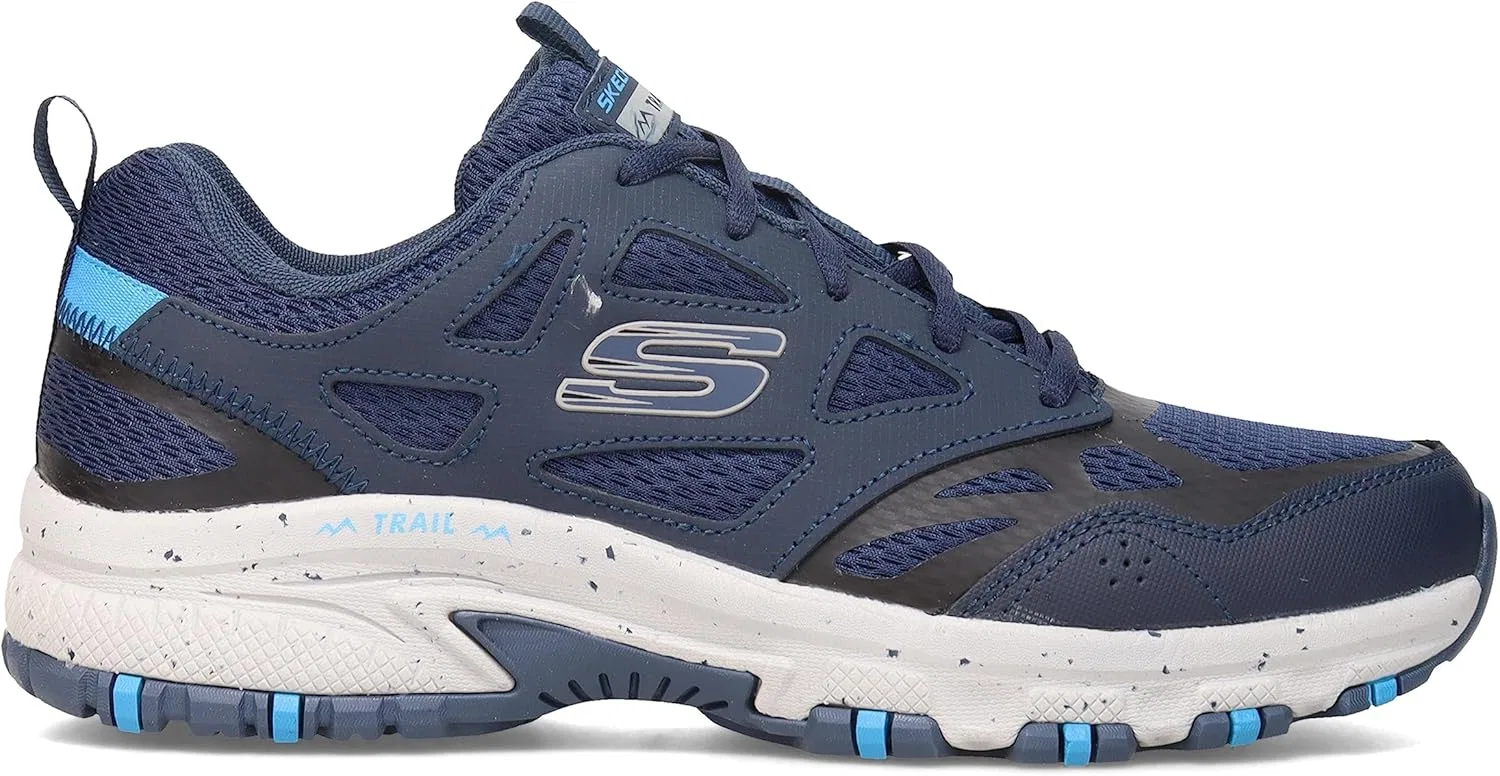 Мужские кроссовки Skechers Hillcrest, Navy Leather Mesh Synthetic Trim — фото 3