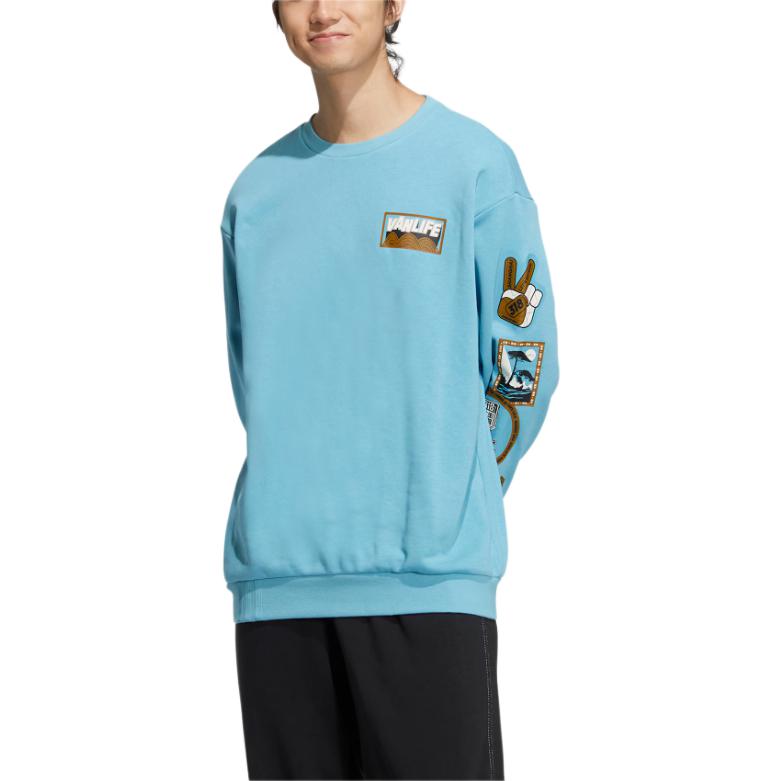 Винтажный синий свитер Unisex Adidas Neo — фото 3