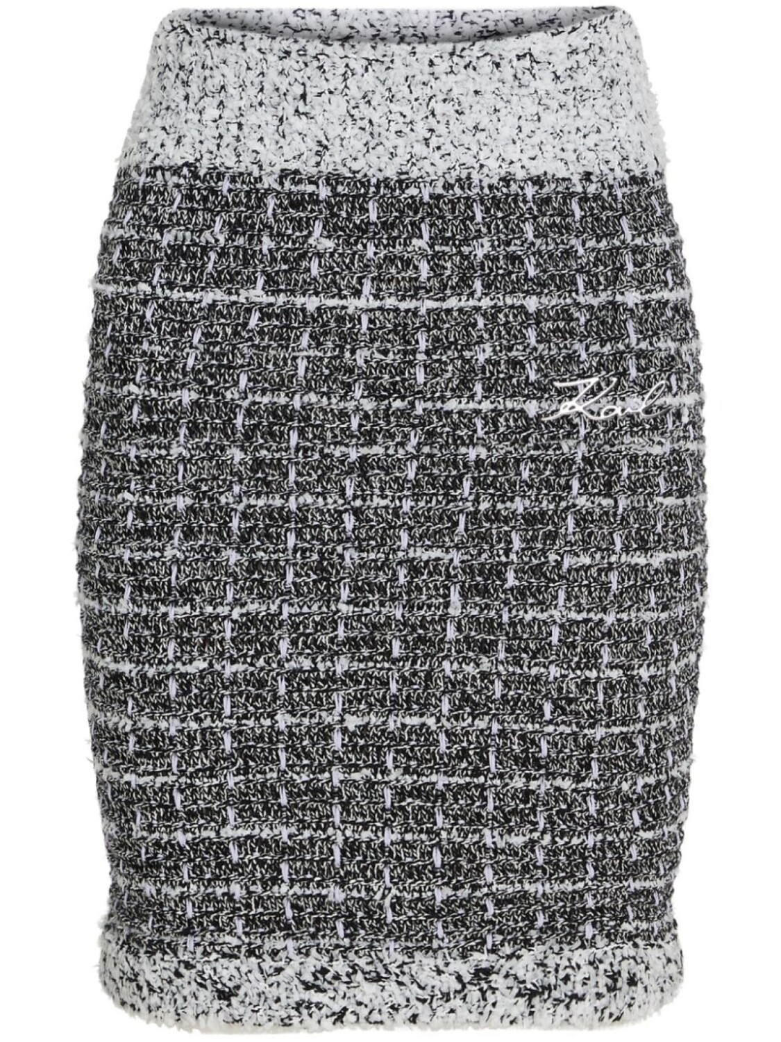 

Karl Lagerfeld юбка из ткани букле, черный