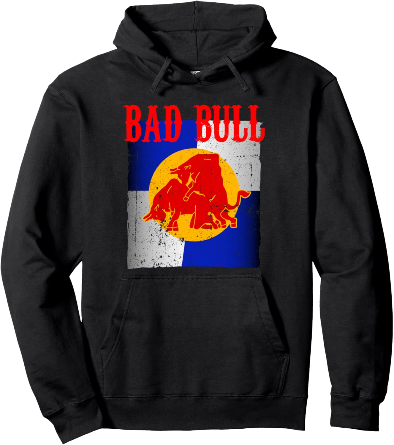 

Забавная толстовка Bad Bull для любителей энергетических напитков Naughty Adult Humor Gifts For Men And Woman, черный