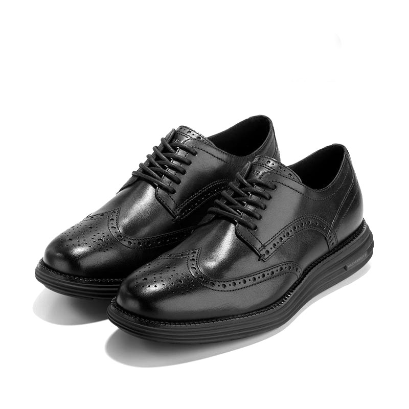 COLE HAAN Мужские классические туфли черные с черной подошвой, цвет Black with Black Sole — фото 2