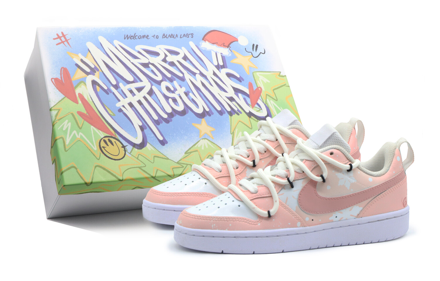 

Кроссовки Nike Court Borough 2 Skateboarding Shoes Women's Low-top Pink/white, розовый