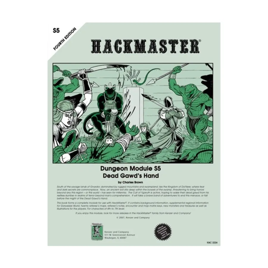 

Dead Gawd's Hand, HackMaster (4th Edition), мягкая обложка