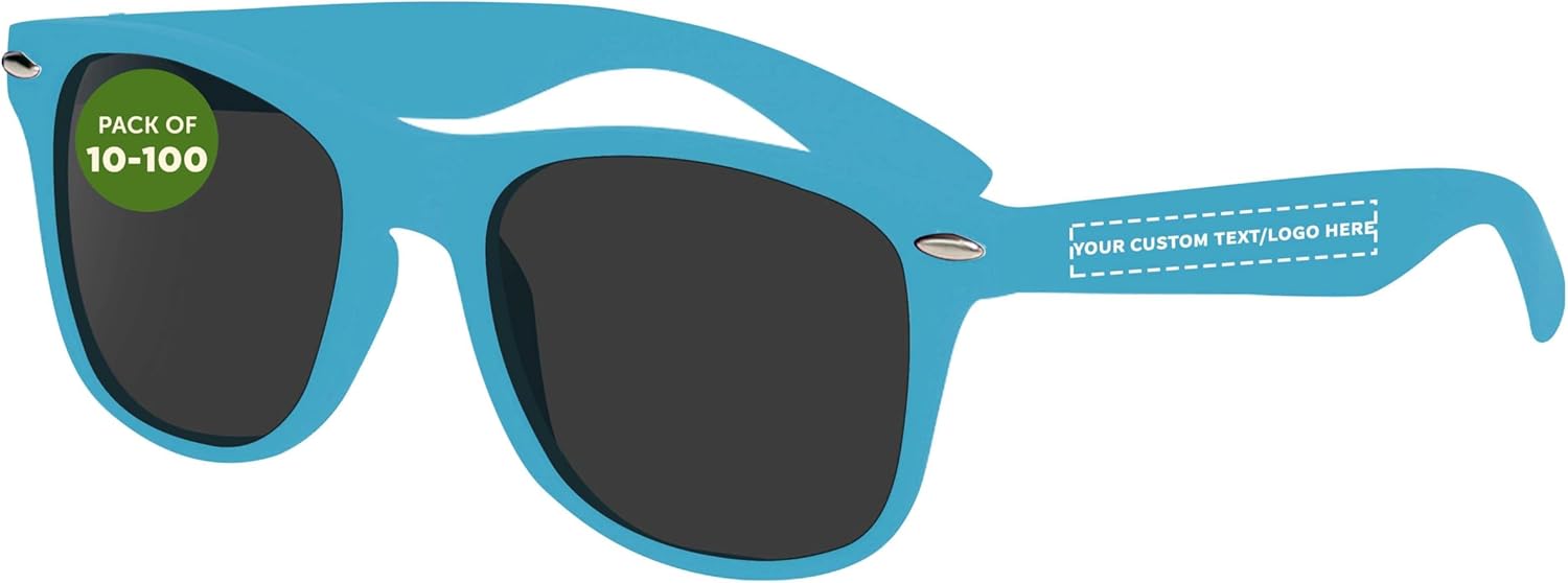 

Набор бархатных солнцезащитных очков на заказ (10/50/100 шт). Персонализированная оптовая упаковка. Защита от УФ. Для мероприятий на открытом воздухе. Цвет: Carolina Blue