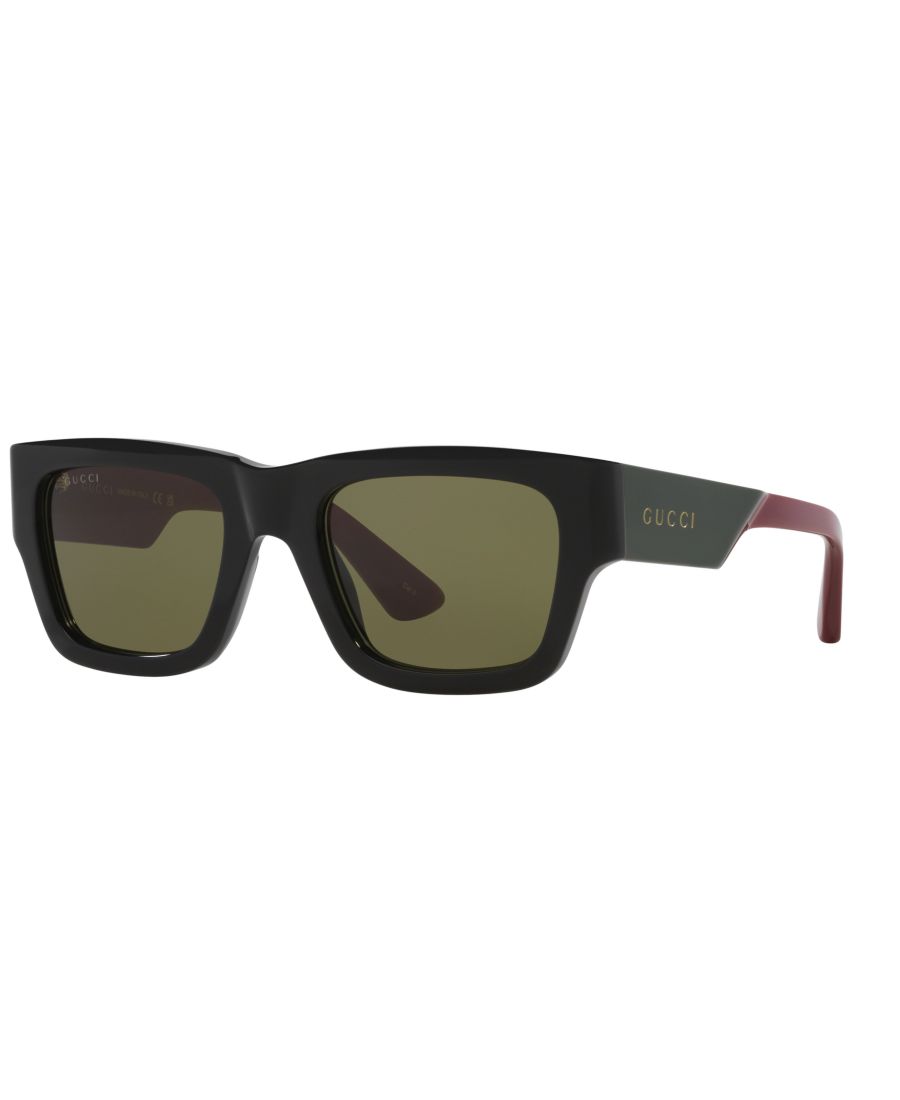 Мужские солнцезащитные очки стандартного размера, GG1668S Gucci, Black, Green — фото 3