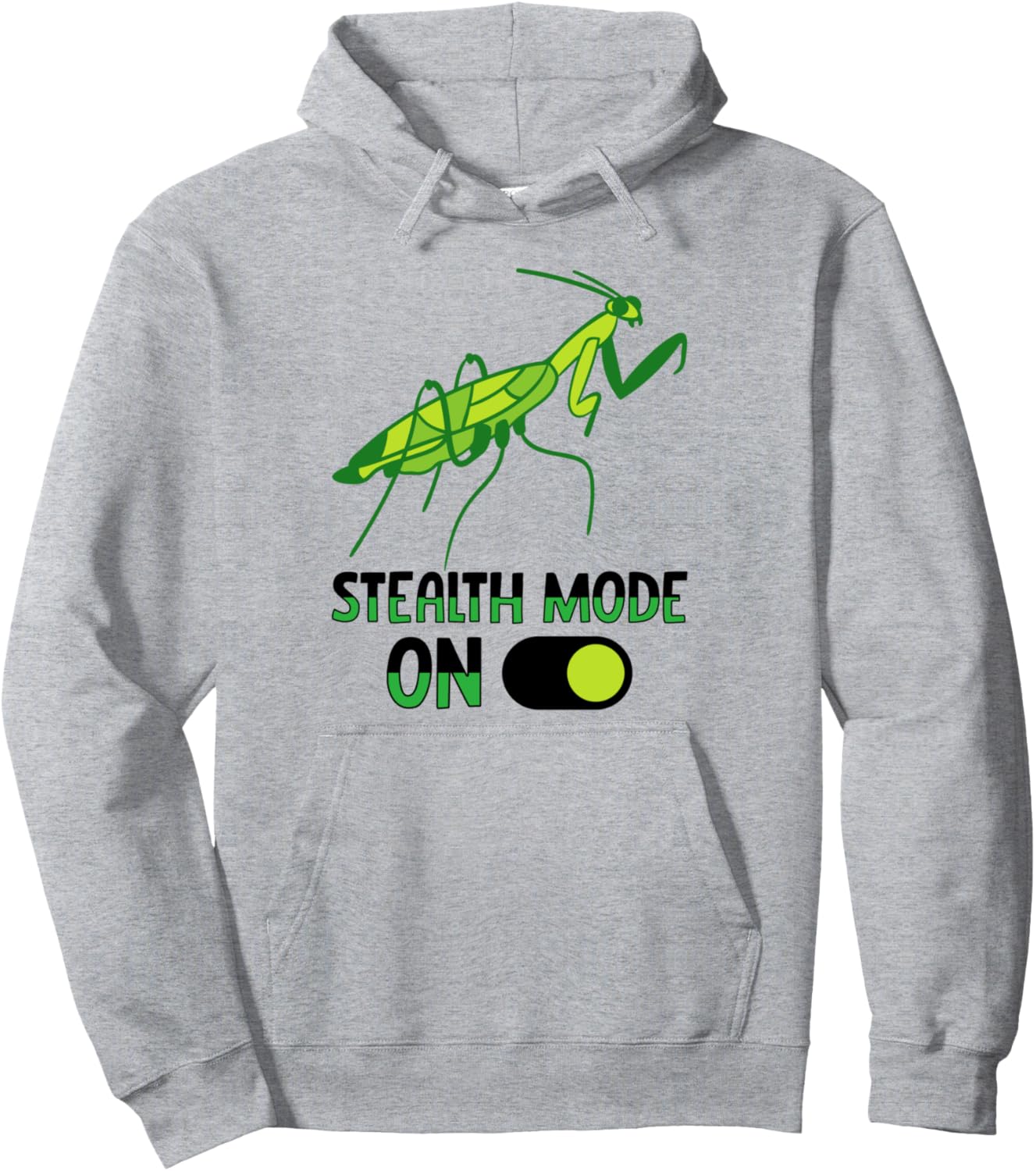 

Энтомолог, любитель насекомых, толстовка с капюшоном Praying Mantis Shirt, серый