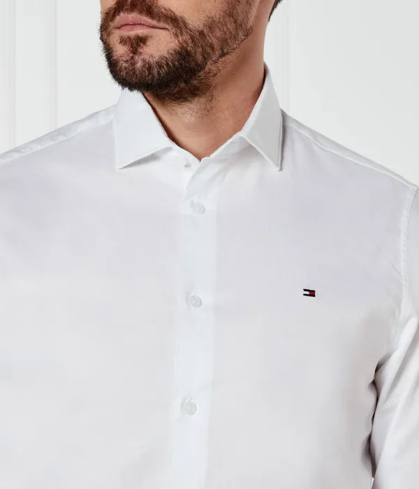 Рубашка Slim fit Tommy Hilfiger, белый — фото 4
