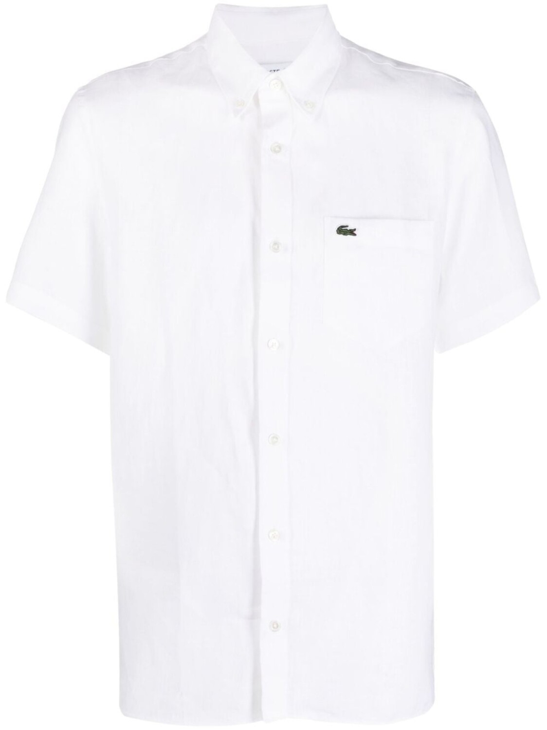 

Lacoste рубашка с короткими рукавами и вышитым логотипом, белый