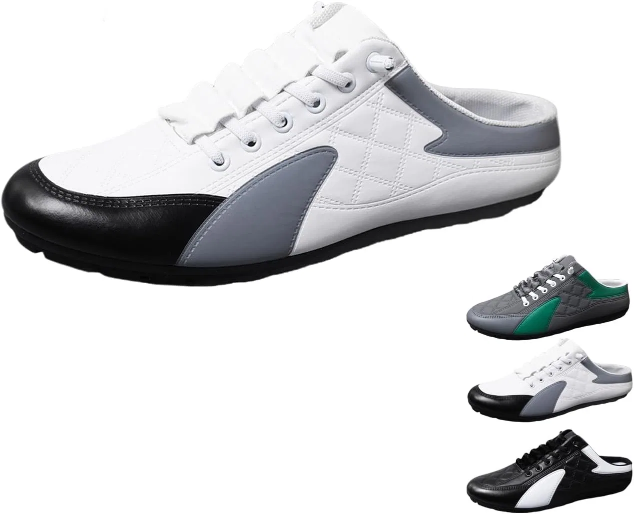 Мужские мокасины Slip On Mule Sneakers, белый