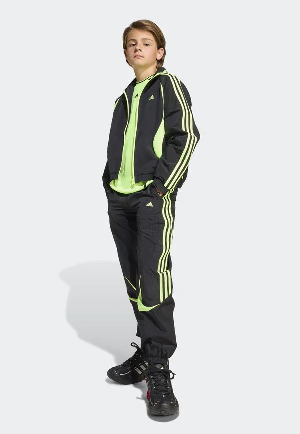 Легкая куртка teamgeist унисекс Adidas Originals, Black/Signal Green