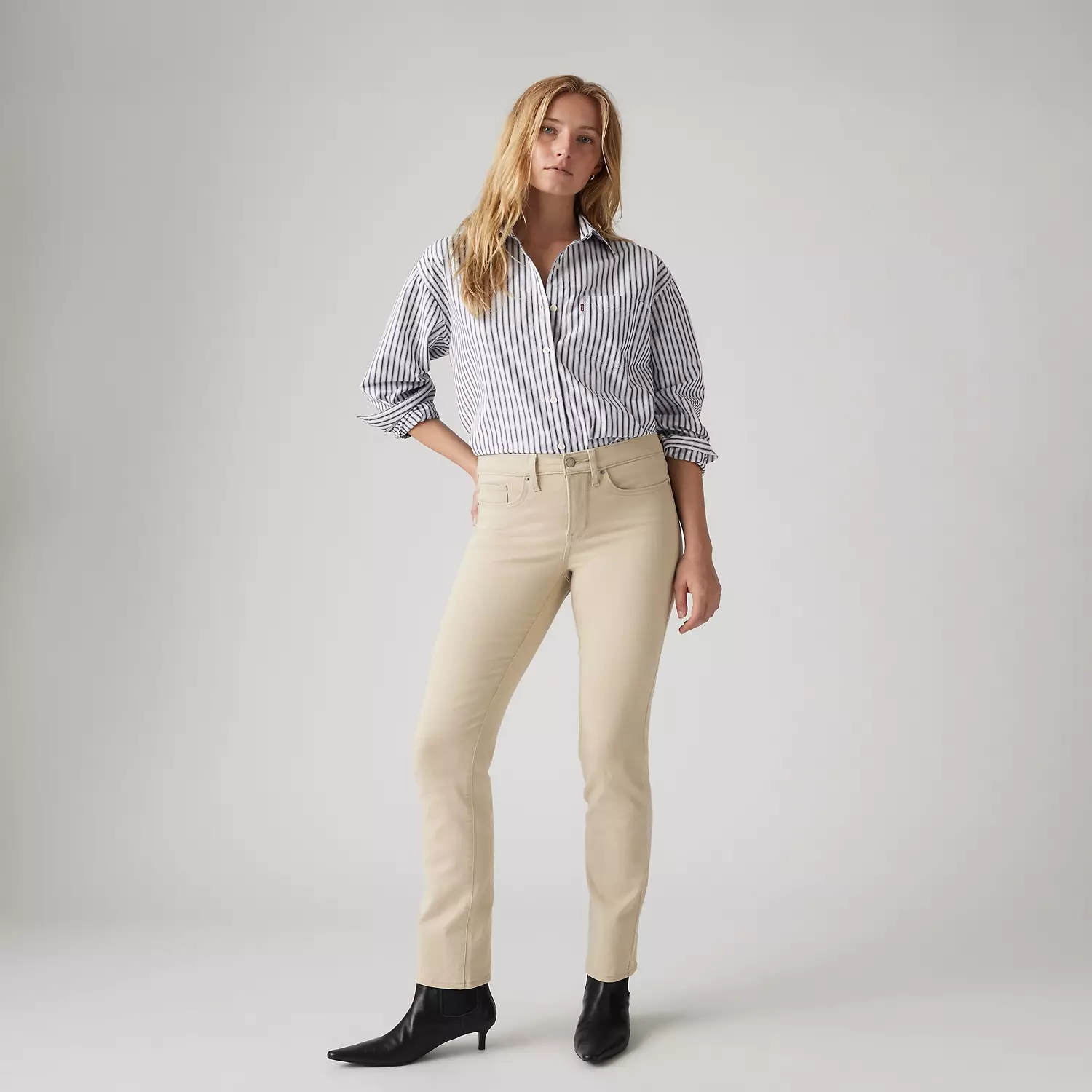 

314 моделирующие прямые женские джинсы Levi's, коричневый