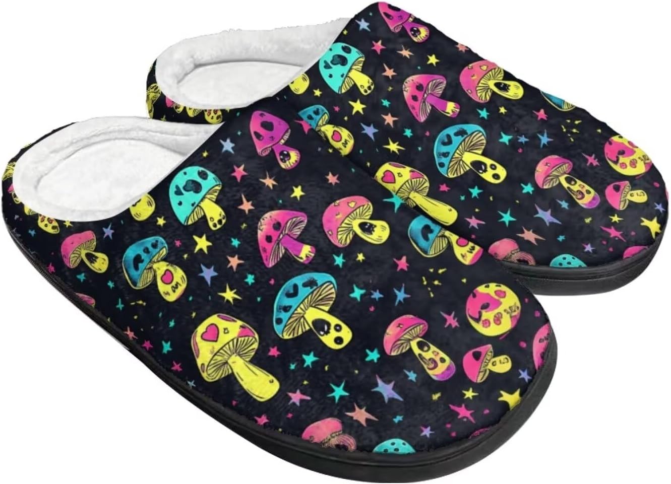 

Зимние теплые домашние тапочки для женщин и мужчин, мягкие домашние тапочки, пушистые удобные тапочки, тапочки на мягкой подошве, противоскользящие Baxinh, черный