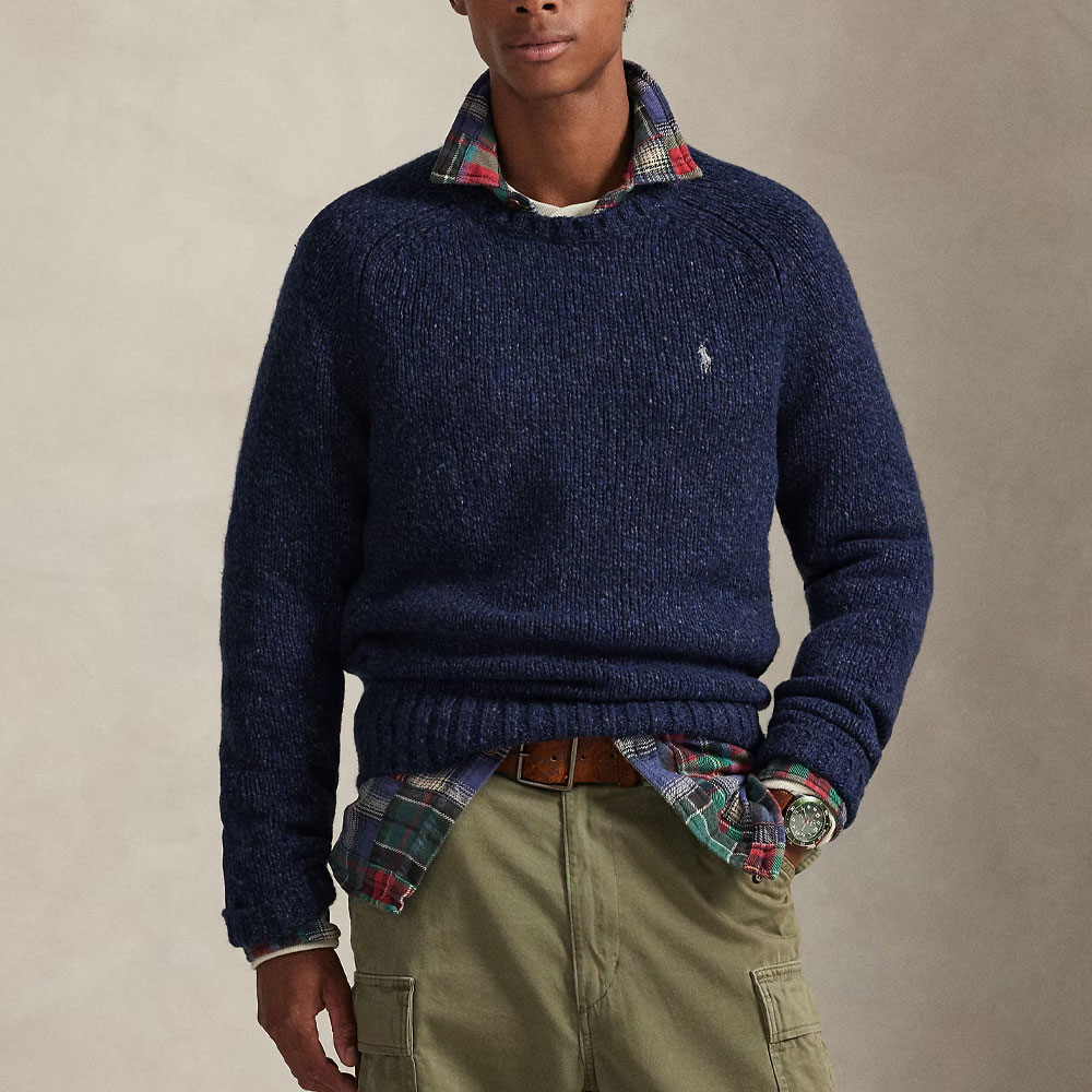 Свитер с вышитым логотипом Polo Ralph Lauren, marine синий — фото 2
