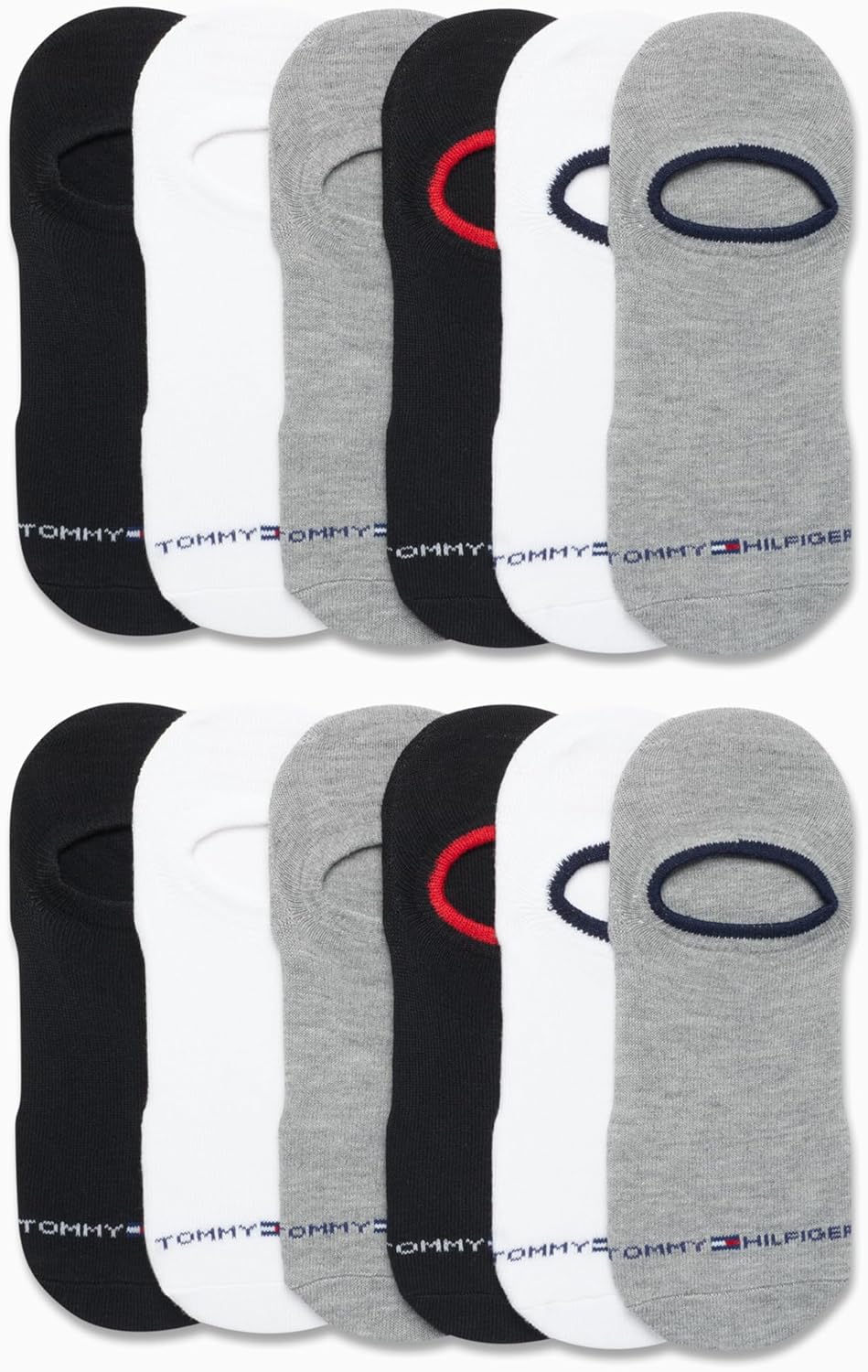 Мужские спортивные носки Tommy Hilfiger - носки Cushion, непромокаемые (12 шт.), Grey Assorted — фото 4