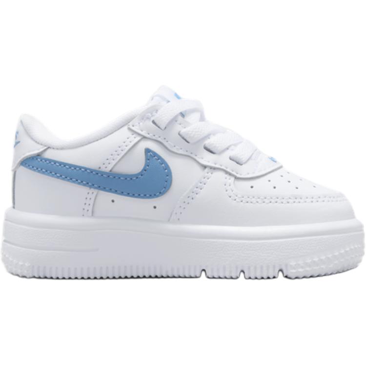 Nike Air Force 1 Low top Toddler Shoes White Blue Infant And Toddler — фото 3