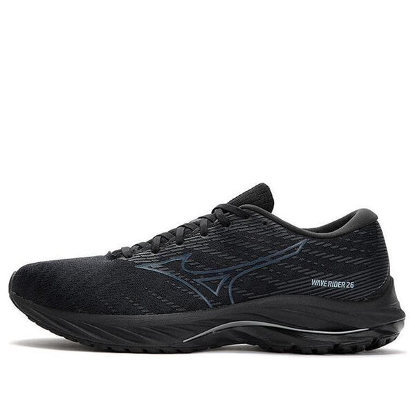

Кроссовки wave rider 26 'black dark grey dark blue' Mizuno, черный
