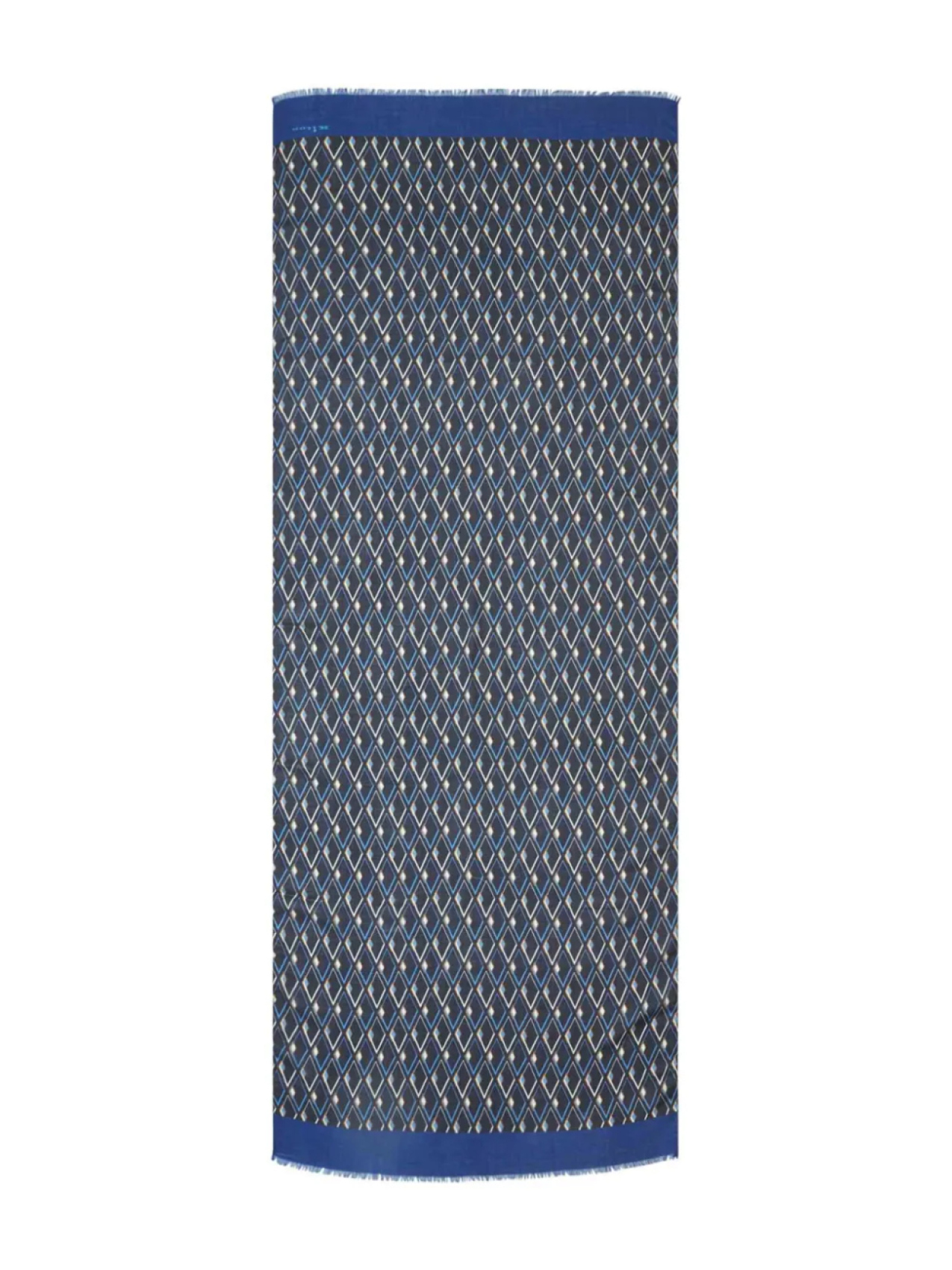 

Kiton шарф с логотипом, синий