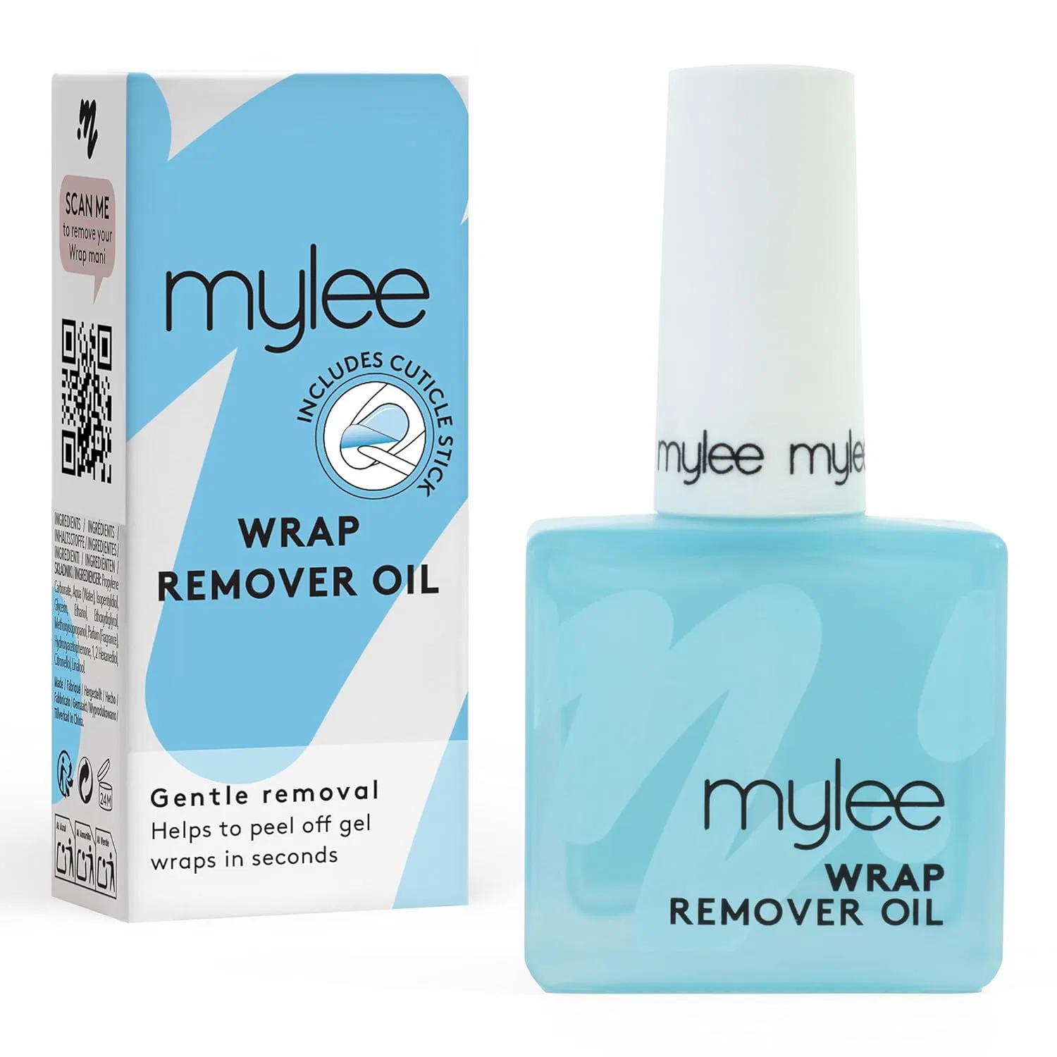 Масло Mylee Wrap Remover Oil 15 мл для снятия гель-лака без ацетона Mylee