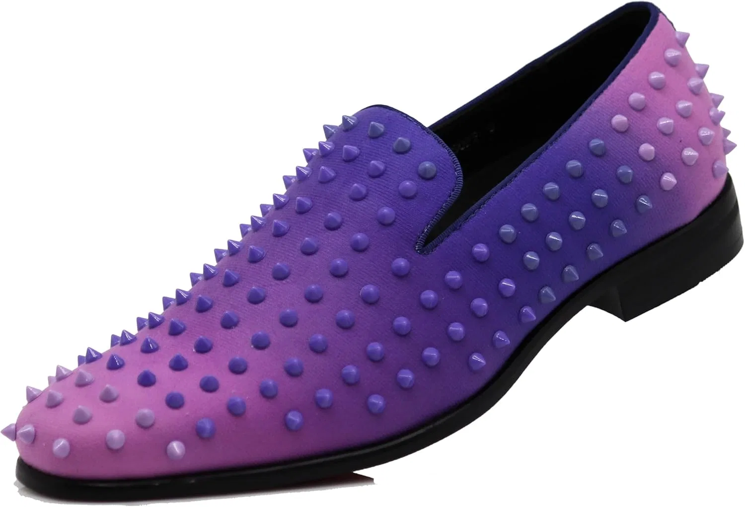 Мужские туфли-слипоны USOP Spike Gradient, классические туфли для смокинга Enzo Romeo, Purple — фото 2