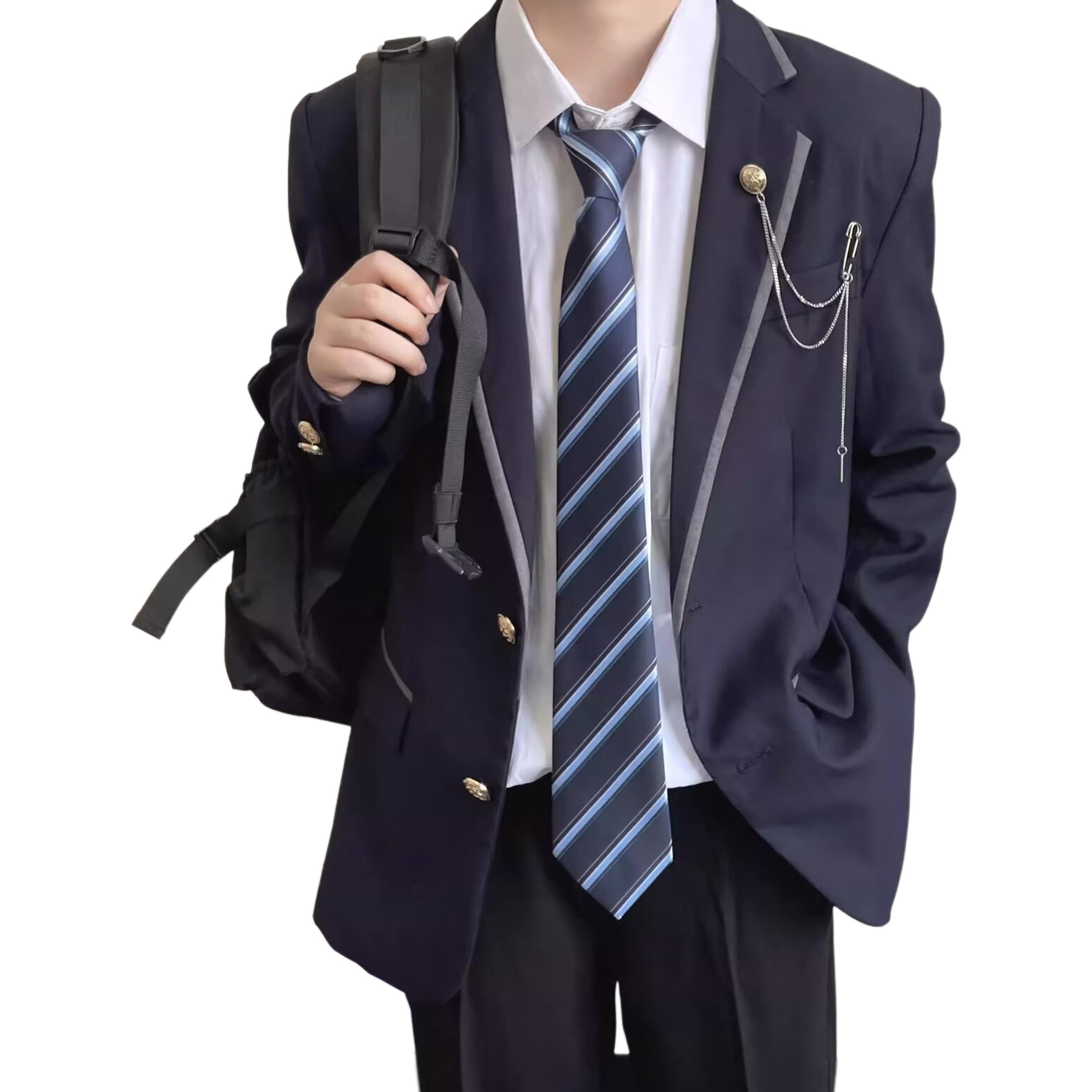 

Костюм деловой Unisex с умеренным воротником VanCamel, темно-синий