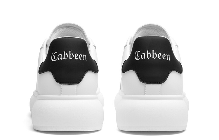 Кеды мужские, Обувь для скейтбординга Мужская низкая Cabbeen, цвет White/Gold — фото 4