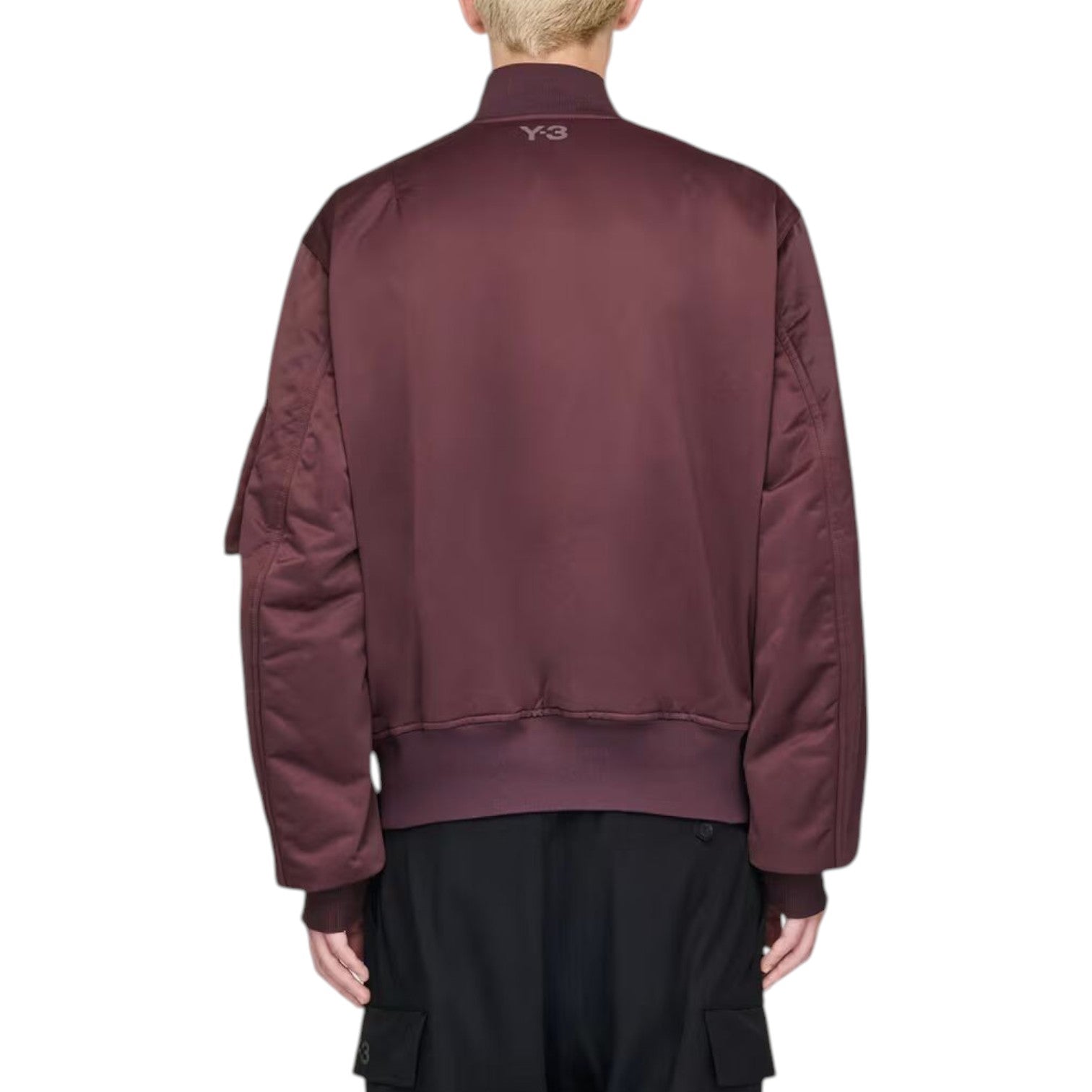 Куртка-бомбер Adidas Y-3 Oversized Jacket 'Shadow Maroon' — фото 4