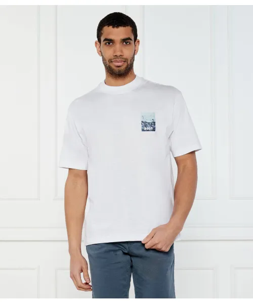 

Футболка te_numbers Loose fit Boss Orange, белый