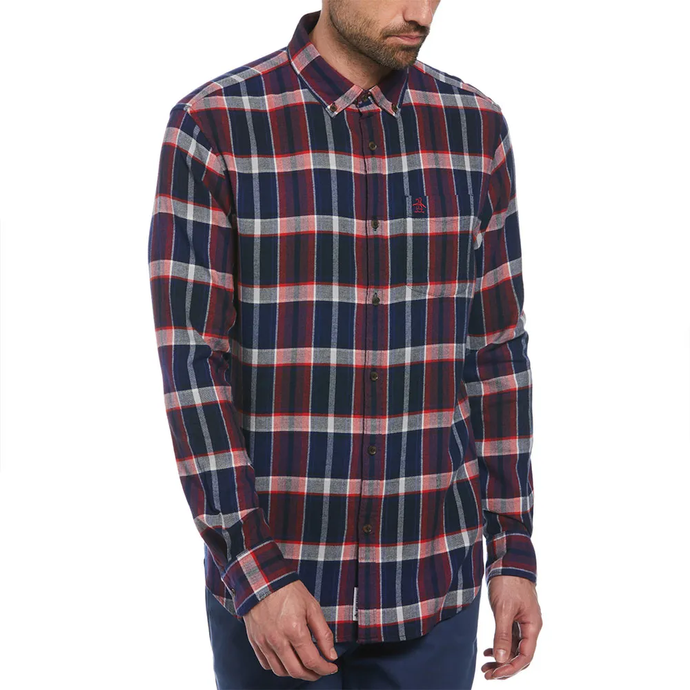 

Рубашка Original Penguin Plaid Flannel Stretch, синий