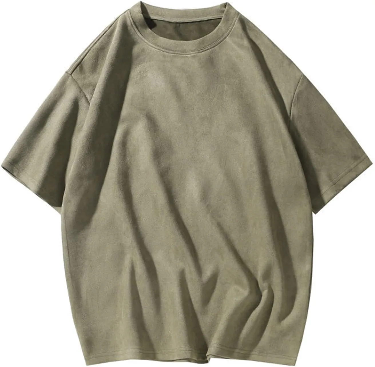 

Mens Heavy T Shirt Cotton Tee Athletic Workout Relaxed Fit Gym Shirts Oversized Tops