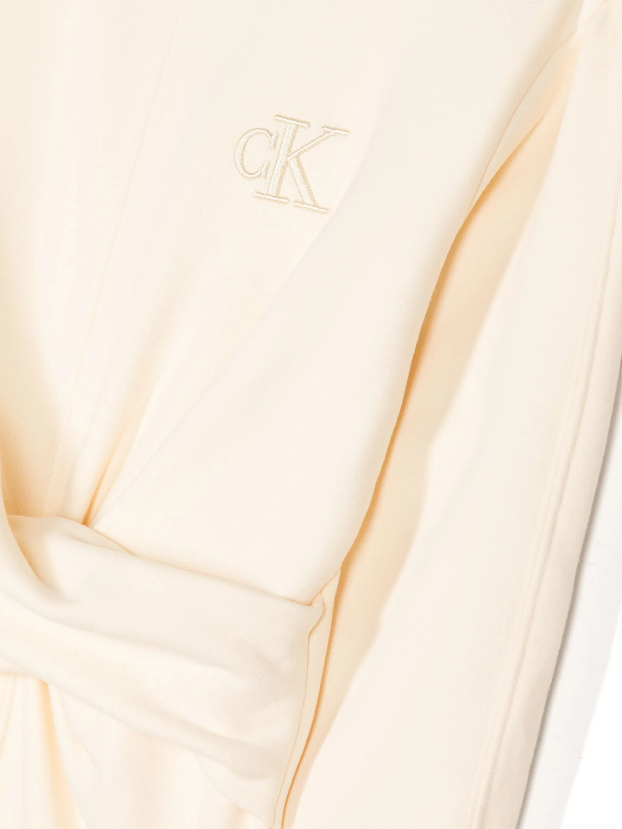 Платье с вышитым логотипом Calvin Klein Kids, желтый — фото 3