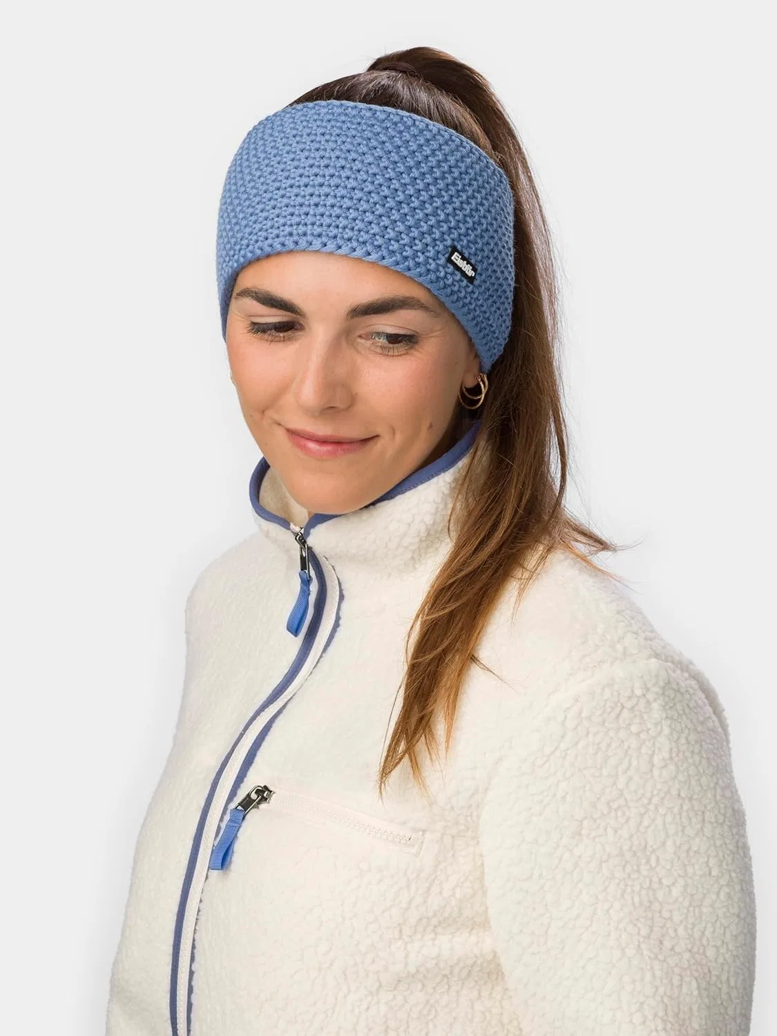 Повязка на голову Eisbär Jamies Unisex Merino с флисом Eisbär, Lightblue — фото 3