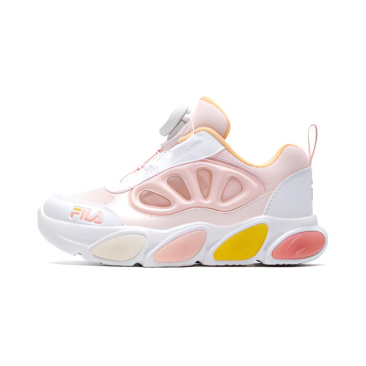 

Антискользящие износостойкие низкие повседневные детские кроссовки розовые белые для детей 3-7 лет FILA KIDS, цвет Plain Mist Pink/FILA White