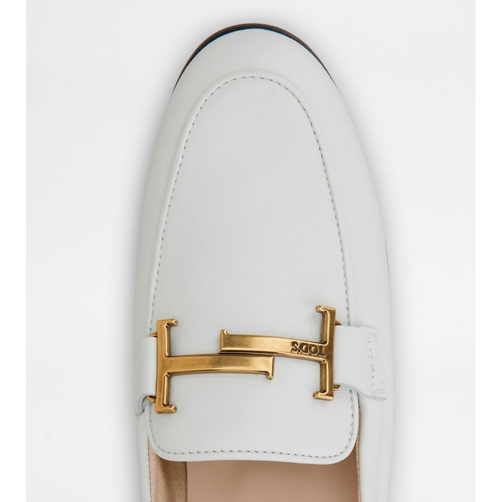 

Кожаные лоферы TOD's, белый