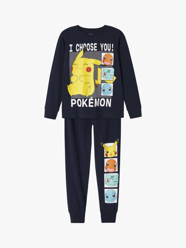 Детский пижамный комплект Pokemon с длинными рукавами NAME IT, Navy Blazer — фото 2