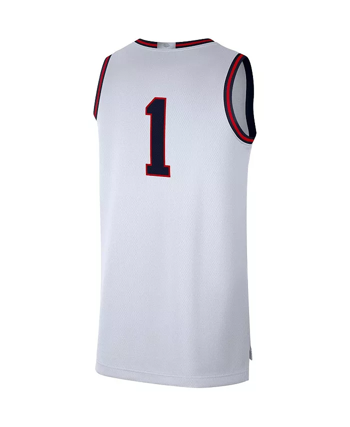 Мужская белая баскетбольная майка Gonzaga Bulldogs Limited Nike — фото 4