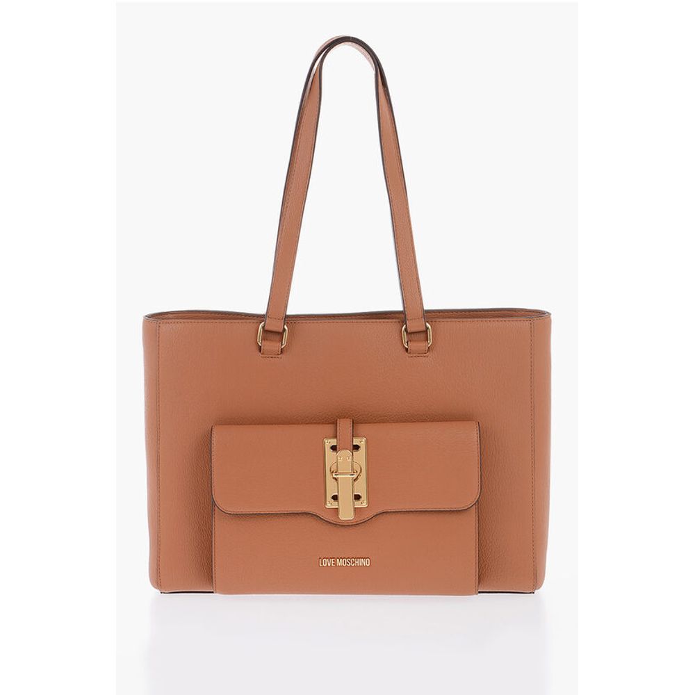 

Сумка-тоут LOVE из искусственной кожи с золотистыми деталями Moschino, Brown