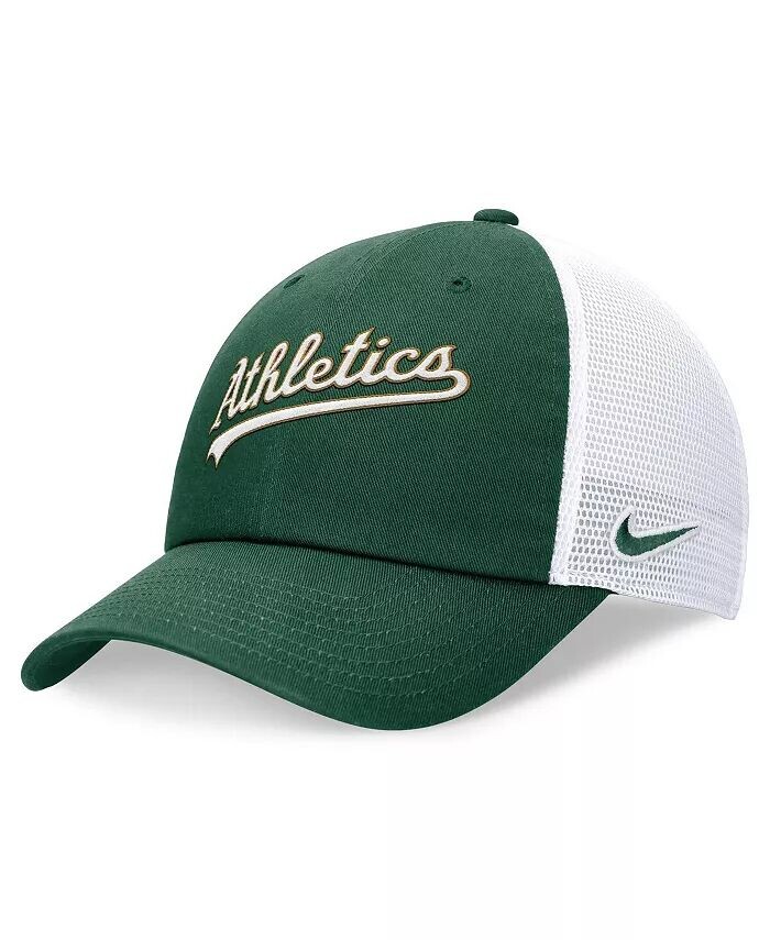 

Мужская зеленая регулируемая кепка Oakland Athletics Evergreen Wordmark Trucker Nike, зеленый