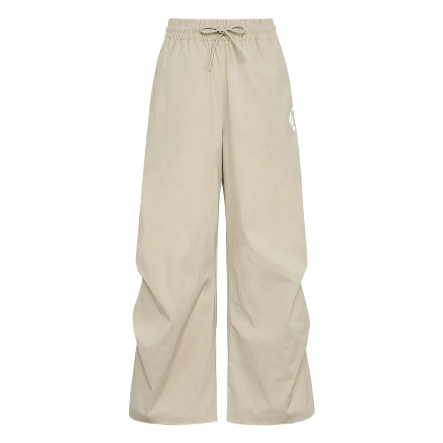 Брюки повседневные женские Light Sesame Gray, прямые, средней посадки Adidas